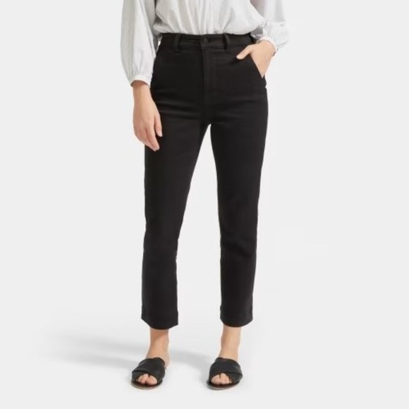 Everlane The Slim Leg Crop Pant, Black, Size 0 - Picture 1 of 11